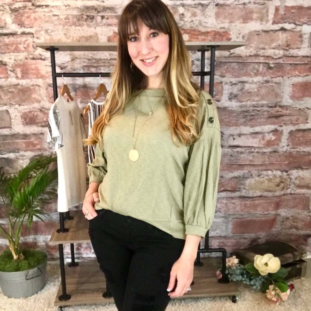 Sage blouse